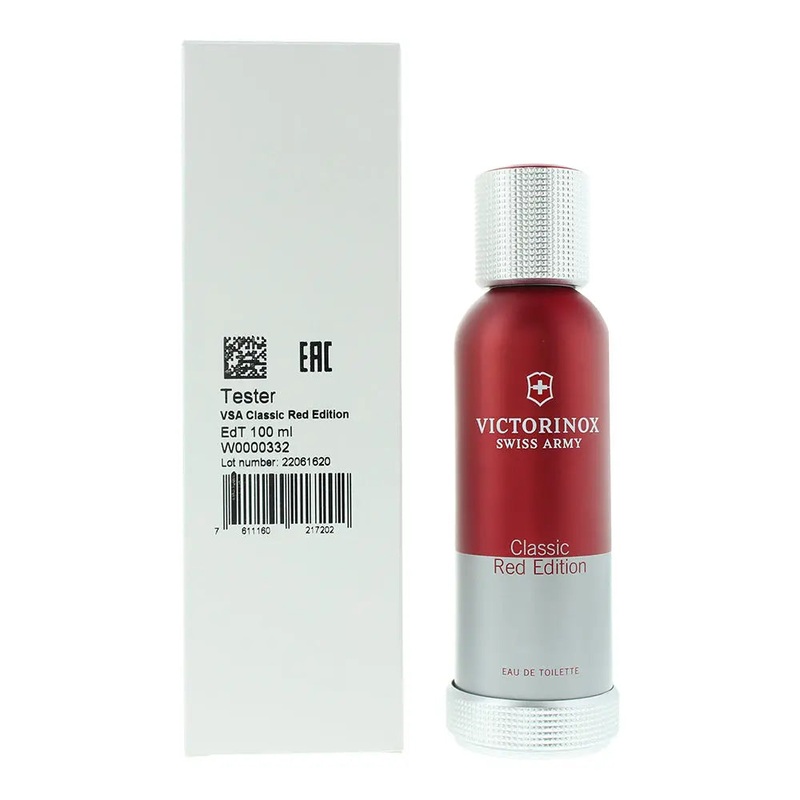 Swiss Army Victorinox Classic Red Edition Tester Eau De Toilette 100ml