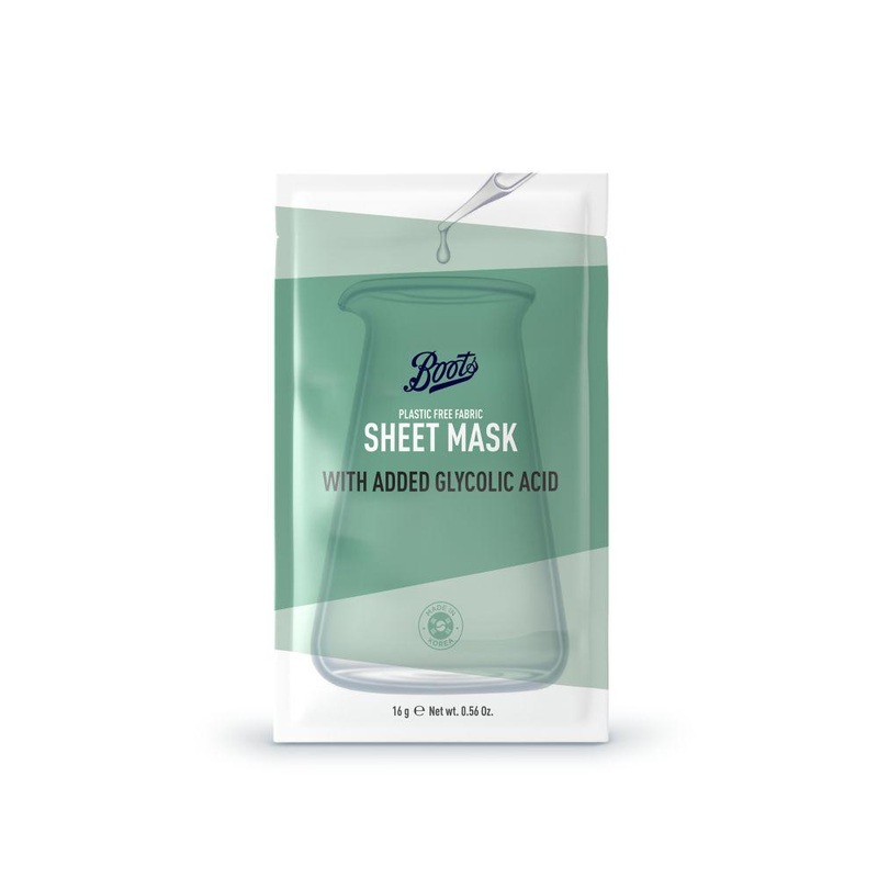 Sheet Mask With Added Glycolic Acid