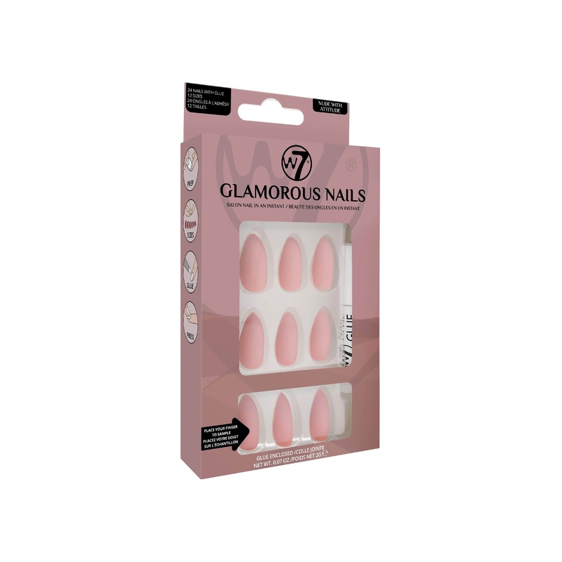 W7 Glamorous Nails Nude With Attitude