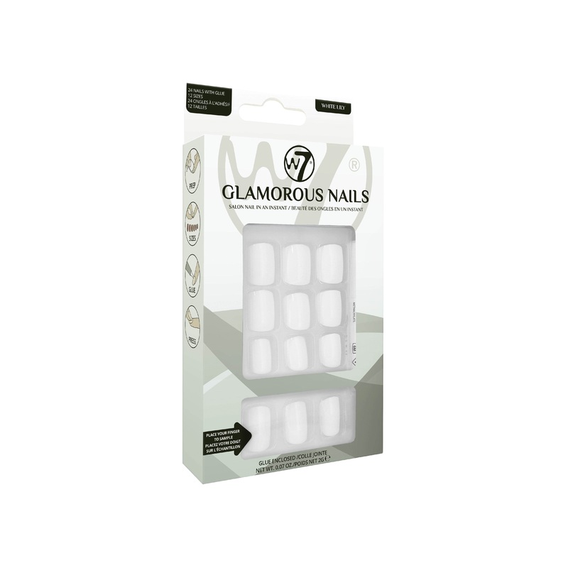 W7 Glamorous Nails White Lily