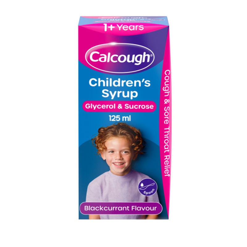 Children’s Syrup, Cough & Sore Throat Relief Blackcurrant Flavour 125ml