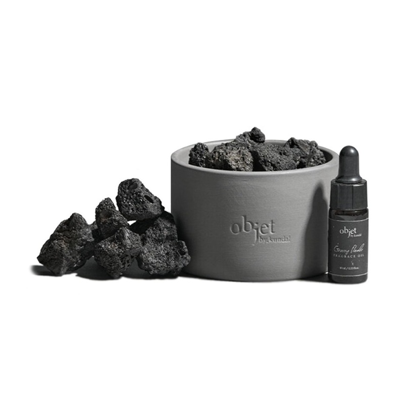 Objet by KUNDAL Perfume Volcanique Stone Diffuser (Choose from 3 Scents) Grassy Flower