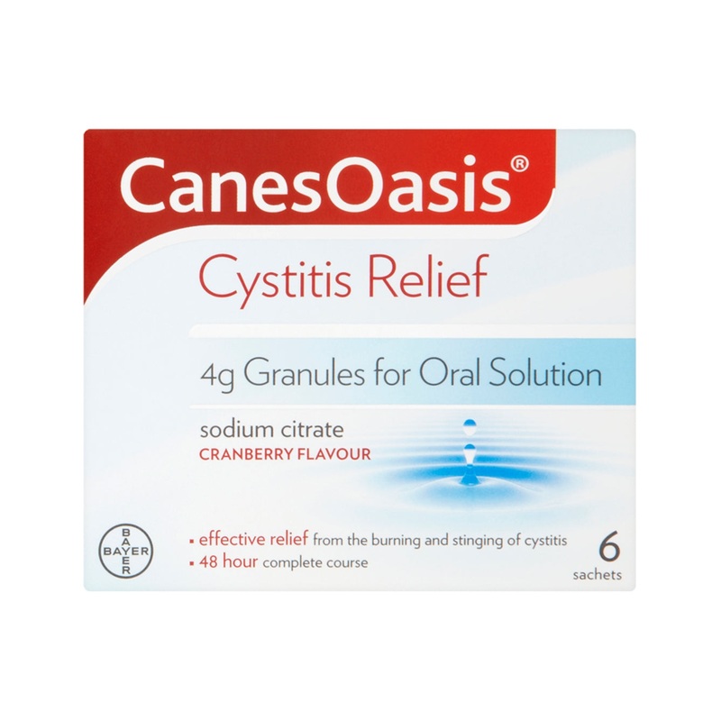 Cystitis Relief Granules for Oral Solution Cranberry Flavour 6 sachets