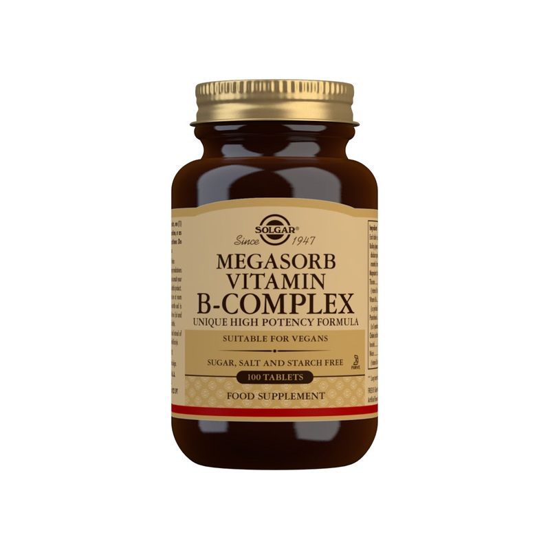 Megasorb Vitamin B-Complex High Potency 100 tablets