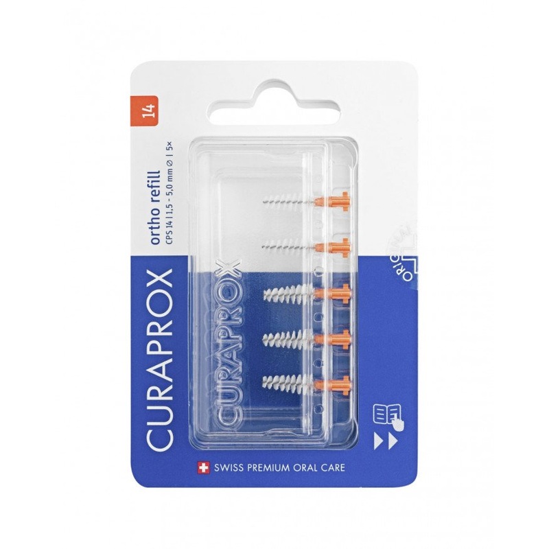 CPS 14 Interdental brush refill ortho size 14 Orange 5 items