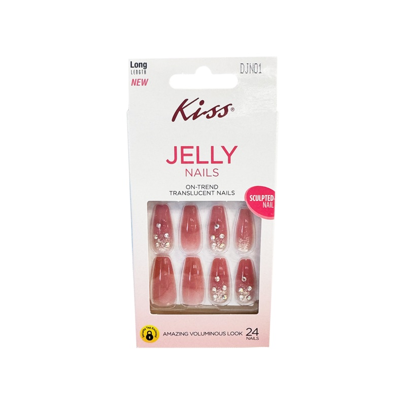 Kiss Jelly 24 Long Nails DJN01