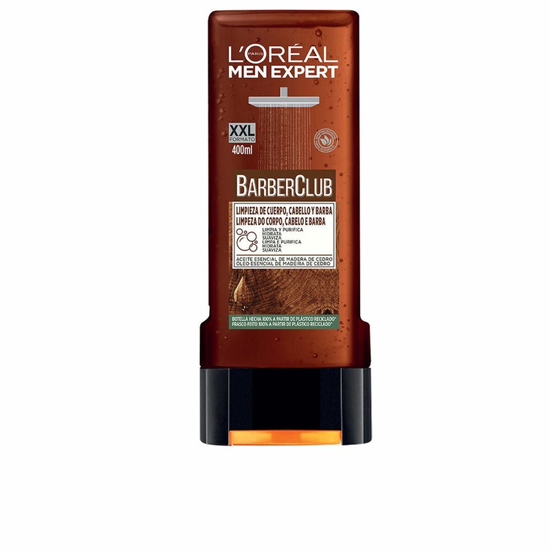 Moisturising Shower Gel L’Oreal Make Up Men Expert Barber Club cleaner (400 ml)