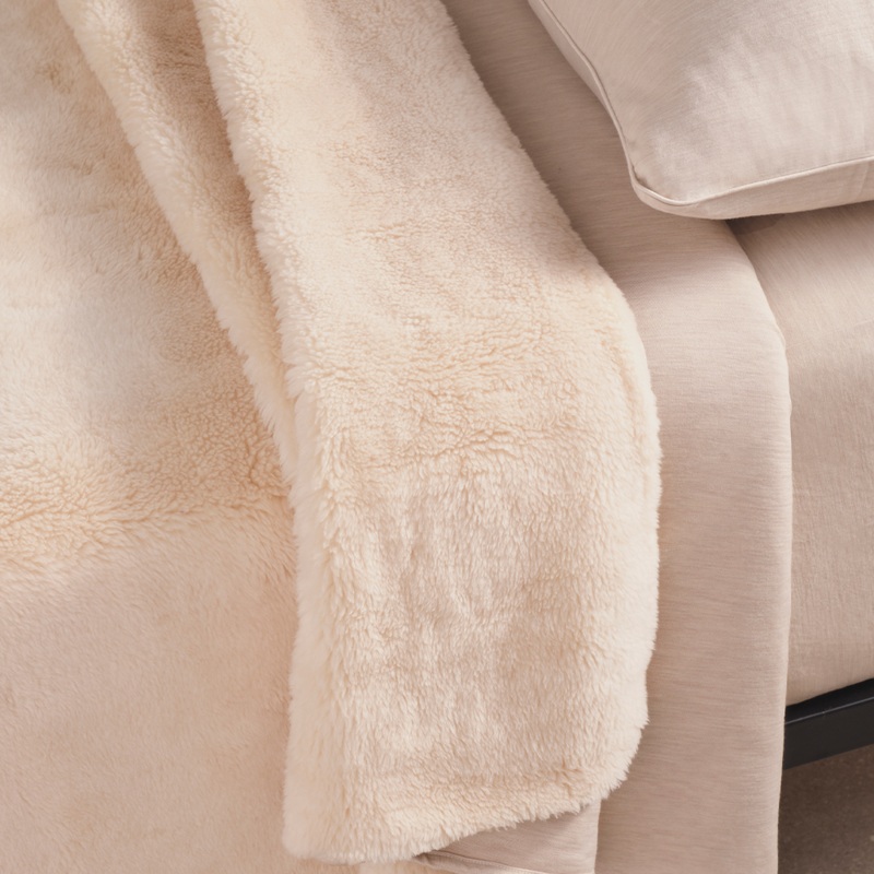Merino Knit Fleece Calming Blanket – Tropical Sand – Emperor