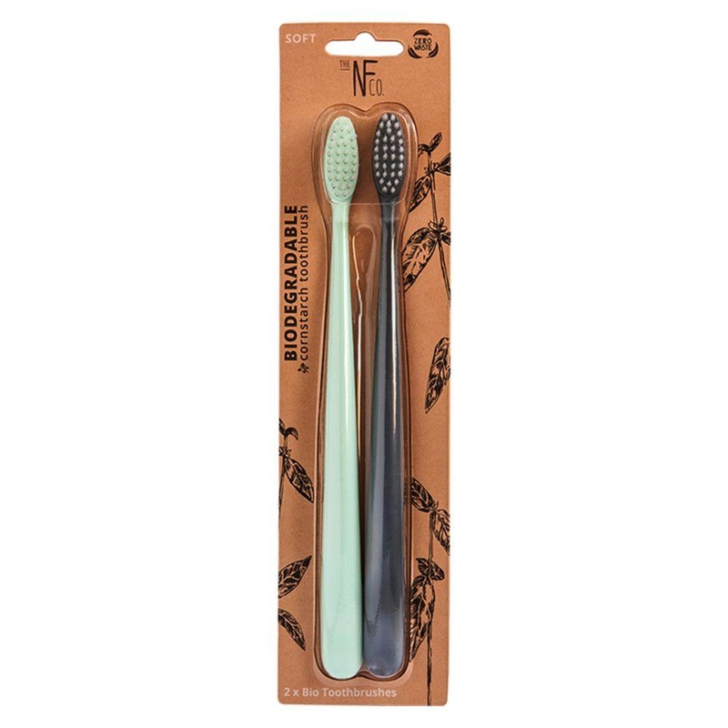 Biodegradable Toothbrush Twin Pack Assorted Colours