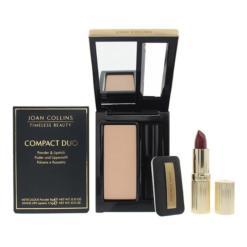 Joan Collins Compact Duo Powder 6g – Helene Cream Lipstick 3.5g