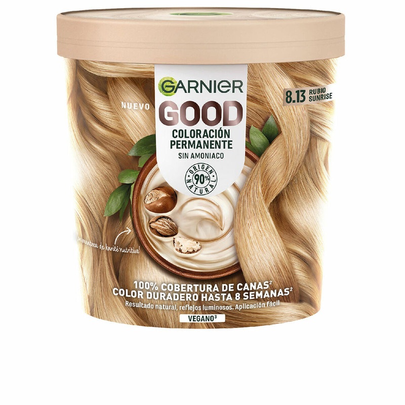 Permanent Colour Garnier GOOD 217 ml Ammonia-free Blonde N 8.13