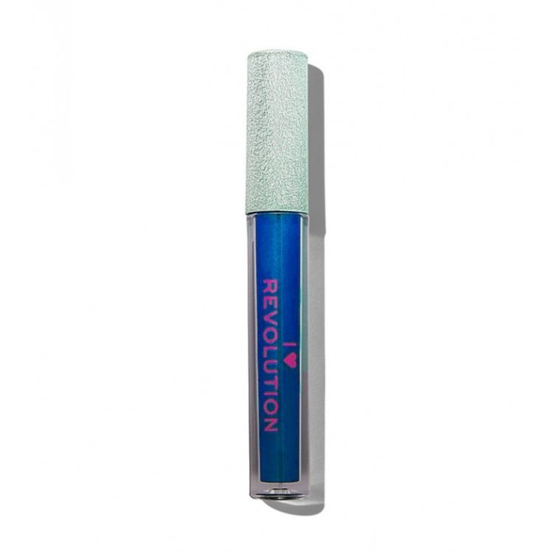 Tester Revolution Metallic Dragon Lips Lipgloss Deepsea