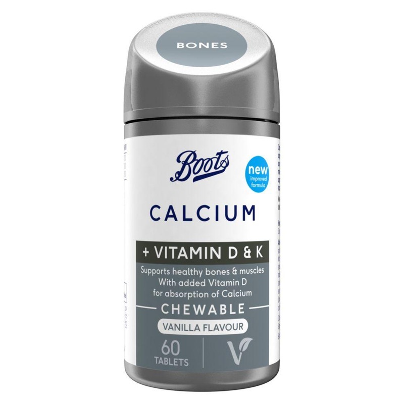 Calcium + Vitamins D & K 60 Tablets (1 Month Supply)