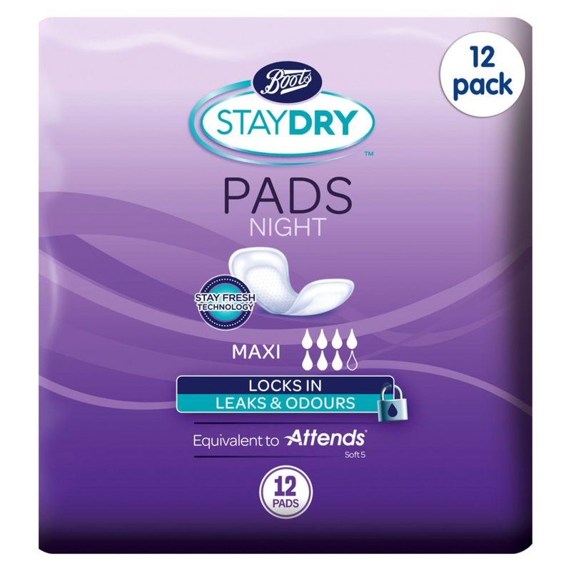 Maxi Night Pads For Moderate To Heavy Incontinence 12 Pack Bundle  144 Liners