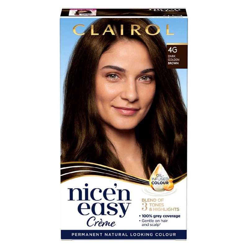 Nice N Easy Permanent Hair Dye 4G Dark Golden Brown 177Ml