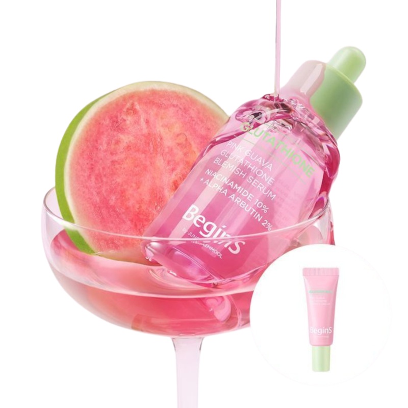 BeginS by JUNG SAEM MOOL Pink Guava Glutathione Trace Serum (5ml Trace Cream included)