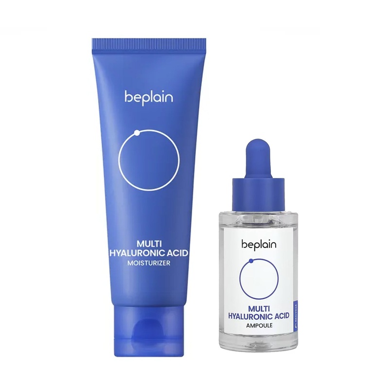beplain Multi Hyaluronic Acid 2-Piece Set (Ampoule 30ml + Moisture Cream 70ml)