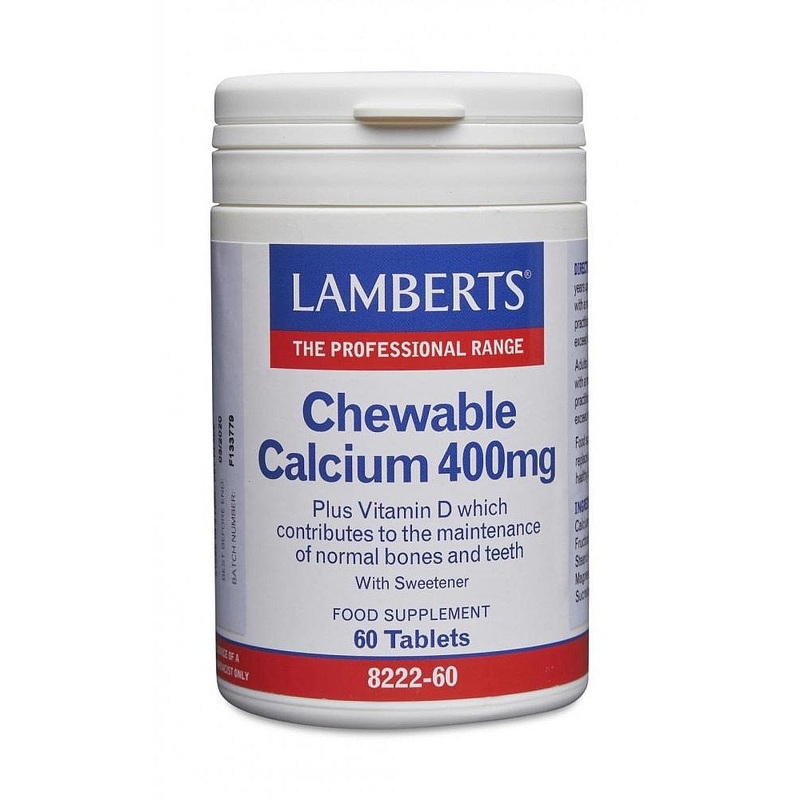 Chewable Calcium 400mg 60 tablets