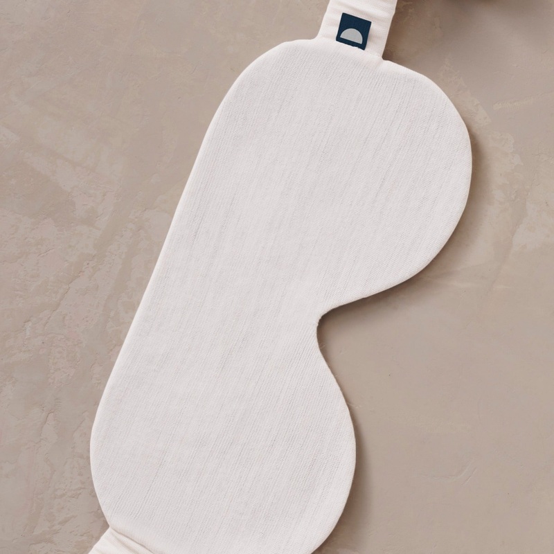 Merino Jersey Sleep Mask – Ivory Tusk