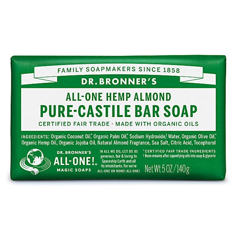 Pure-Castile Bar Soap – Almond 140g
