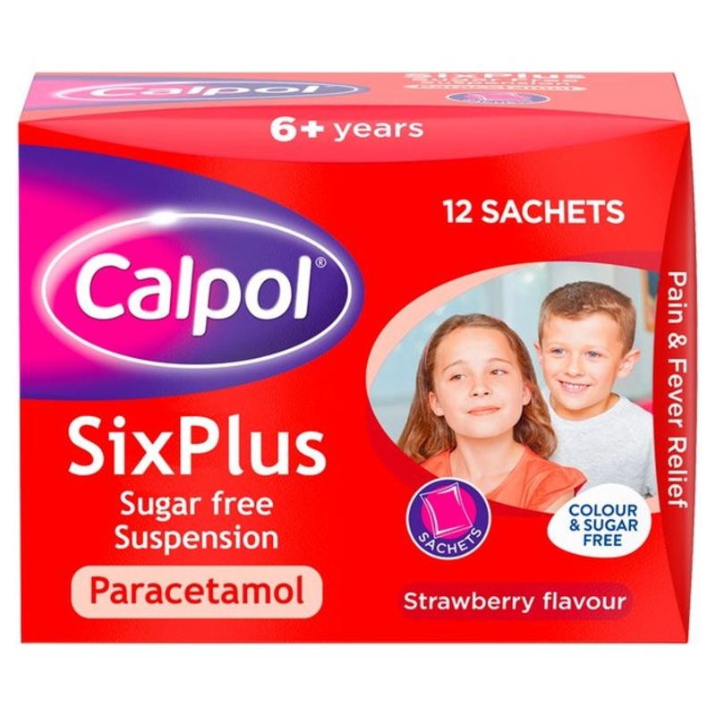 Sugar Free Suspension 6+ Years 12 Sachets