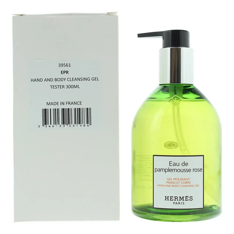 Herms Eau De Pamplemousse Rose Tester Hand And Body Cleansing Gel 300ml
