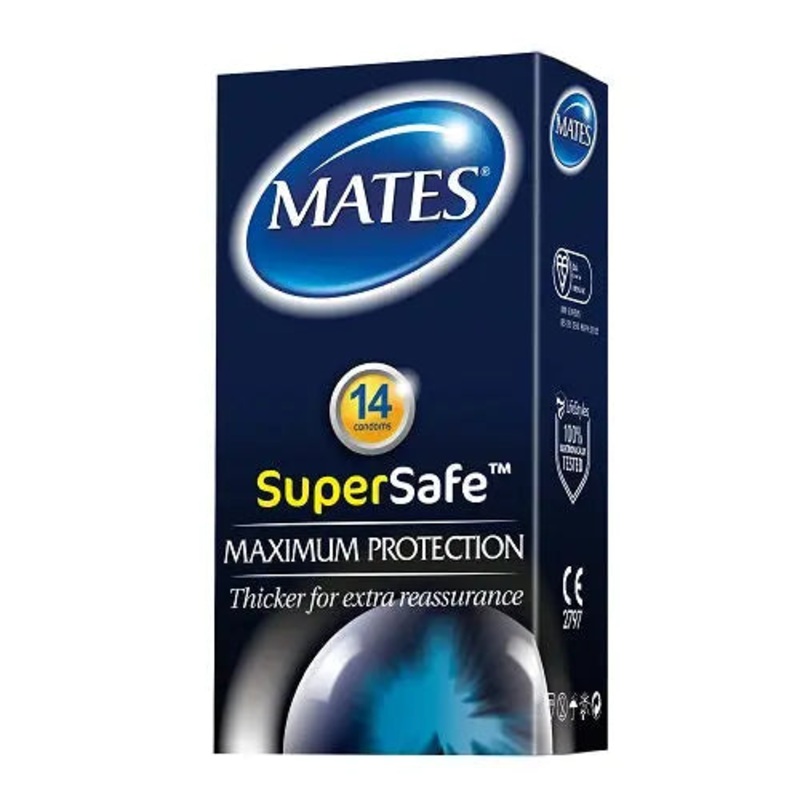 Mates Super Safe Condoms 14 Pack (5% VAT)