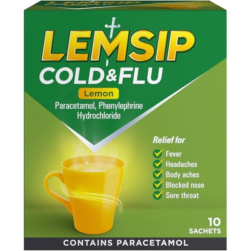 Cold and Flu Lemon 10 Sachets