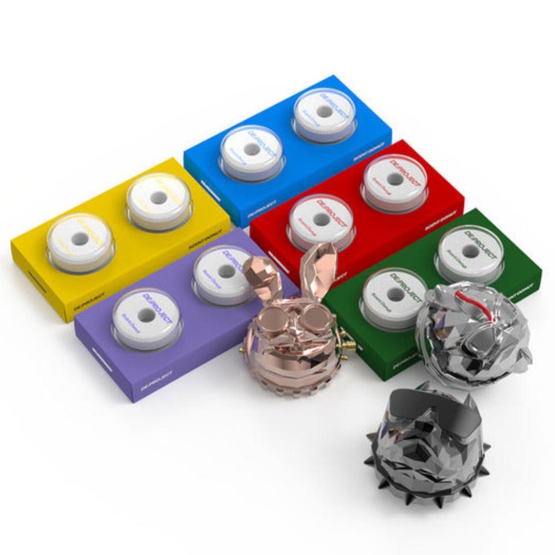 DE:PROJECT Renewal Refill Kit Premium Car Air Freshener Solid Refill Set (4 pieces) Black Cherry 4 pieces