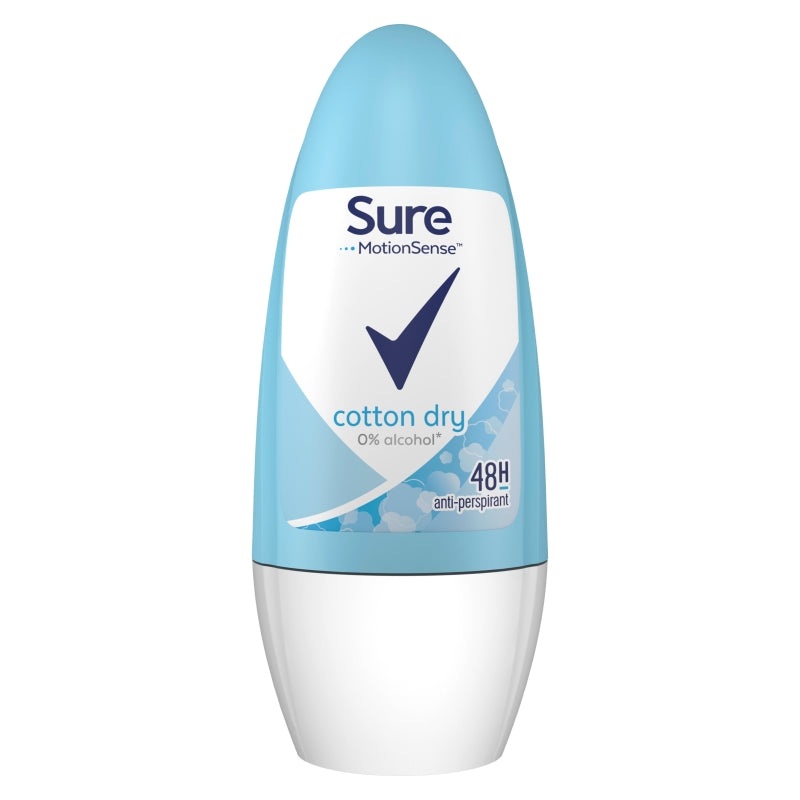 Sure Cotton Dry Anti-perspirant Deodorant Roll-On 50ml