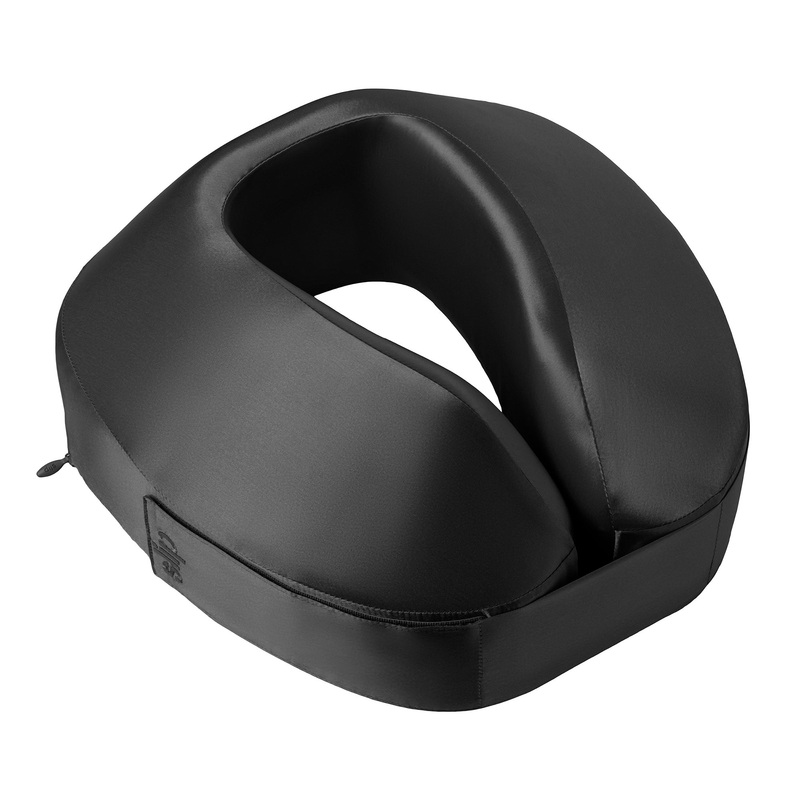 Pure Silk Jet Setter Travel Pillow – Black 1 Unit