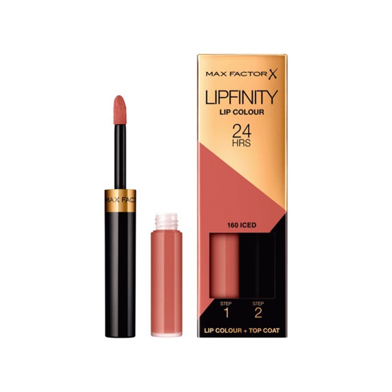 Max Factor Lipfinity Lip Gloss & Top Coat 160 Iced