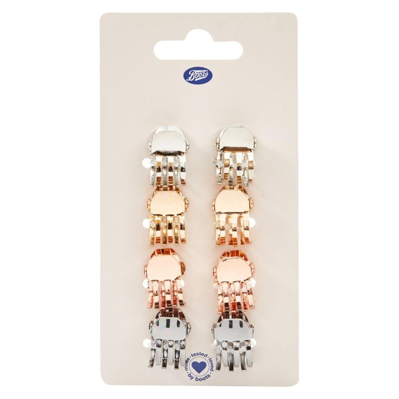 Mini Jaw Clips X8 Metallic