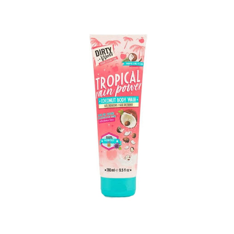 Dirty Works Tropical Rain Powder Coconut Body Wash 280ml