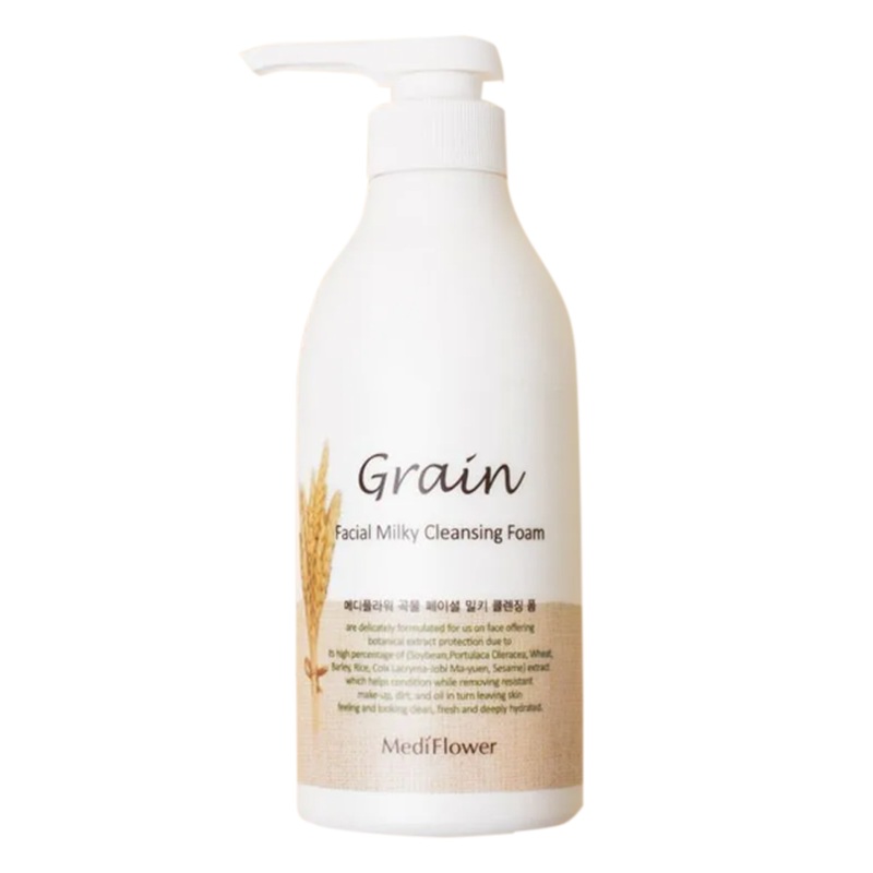 MediFlower Grain Facial Milky Cleansing Foam 500ml 500ml