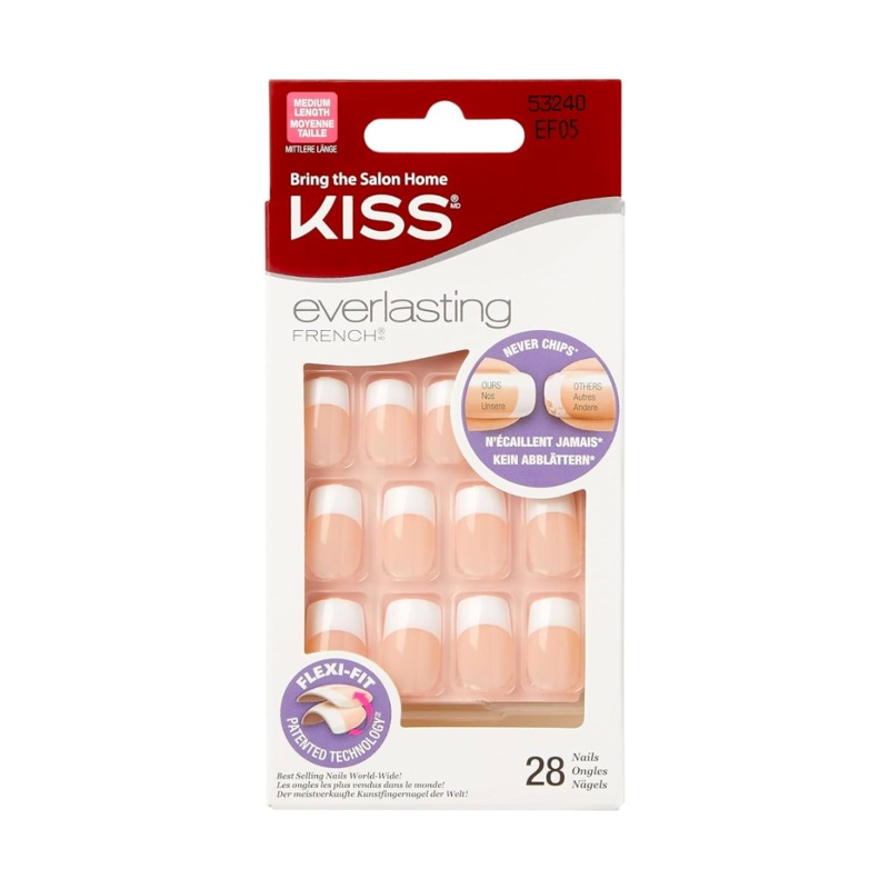 Kiss Everlasting French 28 Medium Nails 53240 EF05