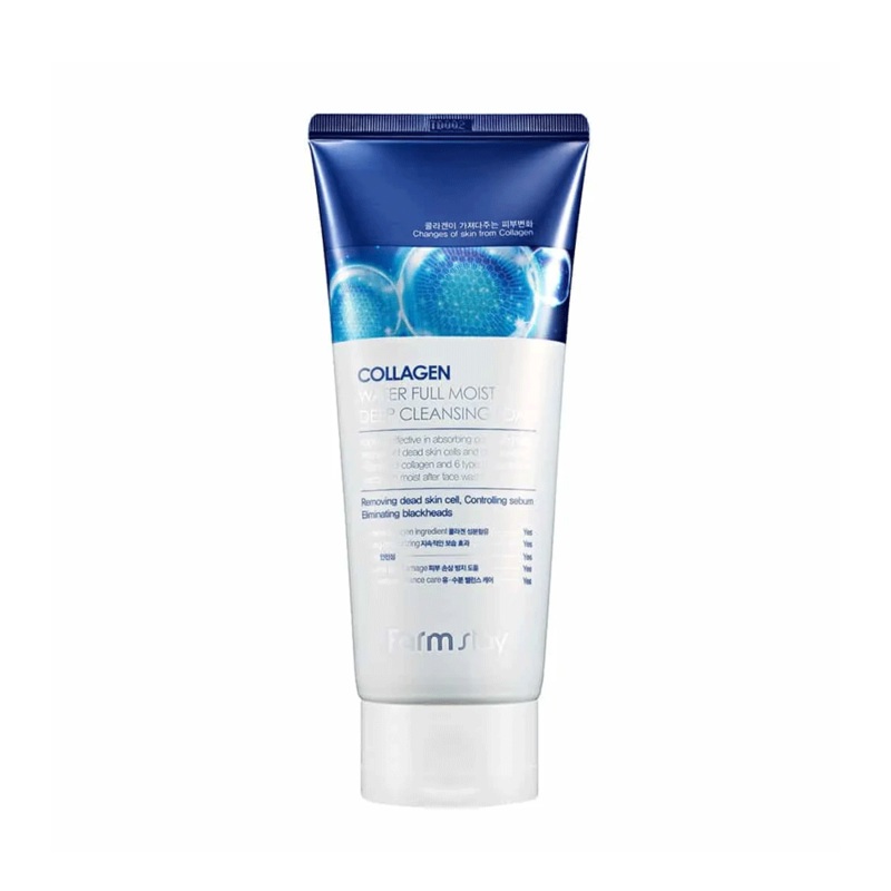 Farmstay Collagen Water Full Moist Deep Cleansing Foam 180ml