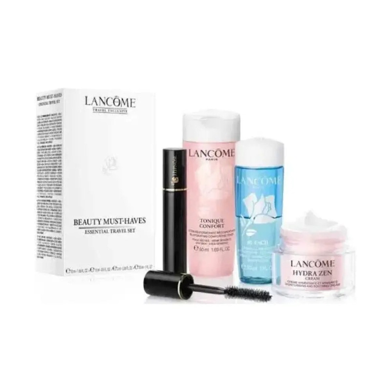 Lancome Beauty Must-Haves Set Cream 15ml + Toner 50ml+ Make-Up Remover 30ml + Mascara 2ml