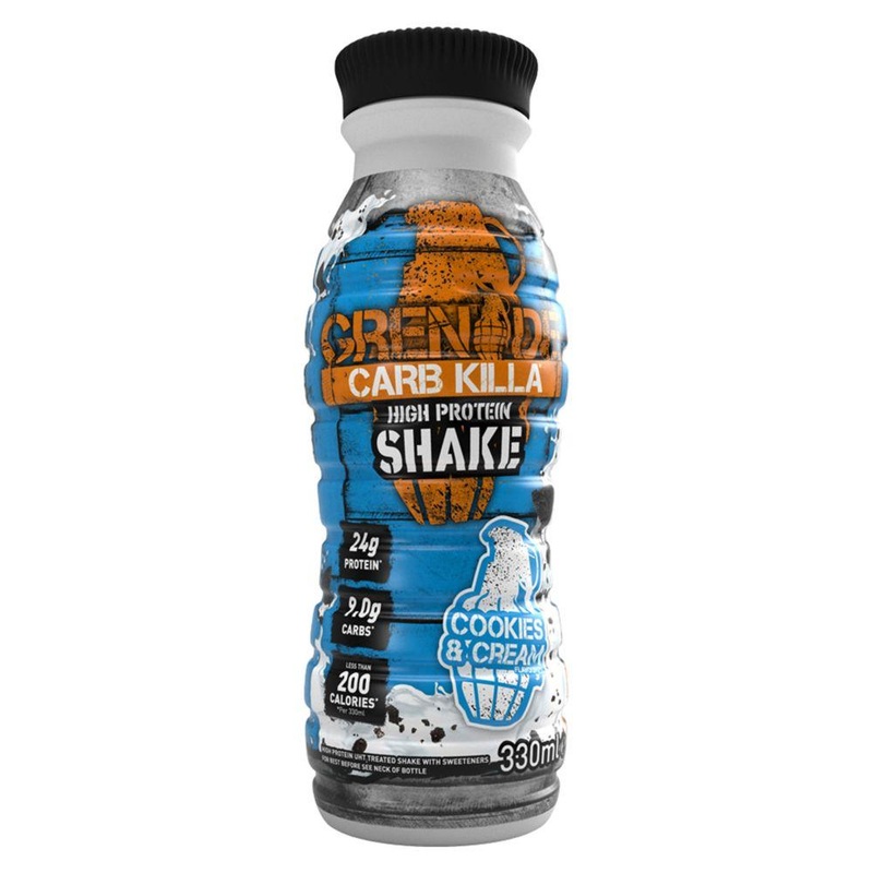 Carb Killa High Protein Shake Cookies & Cream – 330Ml