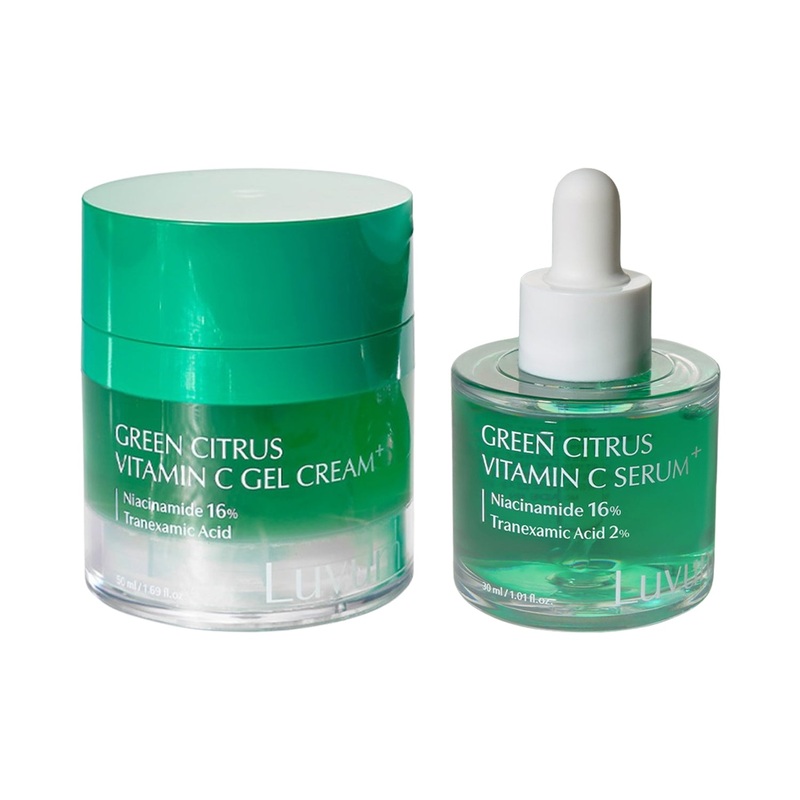 Luvum Green Citrus Vitamin C Gel Cream Plus 50ml + Serum Plus 30ml