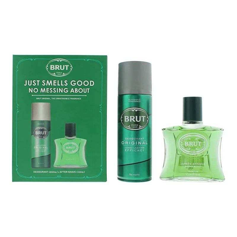 Brut Original 2 Piece Gift Set: Aftershave 100ml – Deodorant Spray 200ml