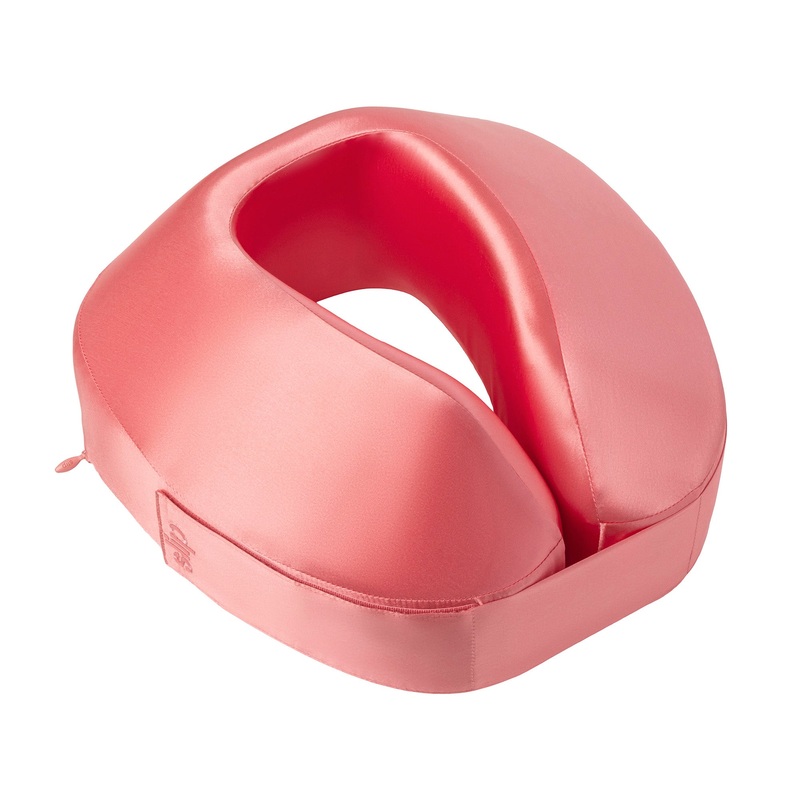 Pure Silk Jet Setter Travel Pillow – Blush 1 Unit