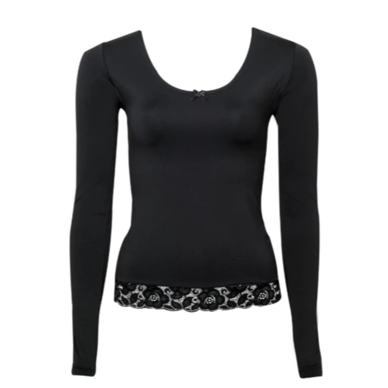 Loungewear Set, Long Black large