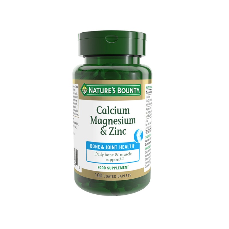 Calcium, Magnesium and Zinc Coated Caplets 100 capsules