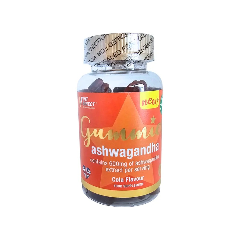 Vit Direct Vitamin Gummies Ashwagandha – 60 Chewable Gummies – Cola Flavour