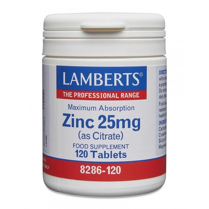 Zinc Citrate 25mg 120 tablets