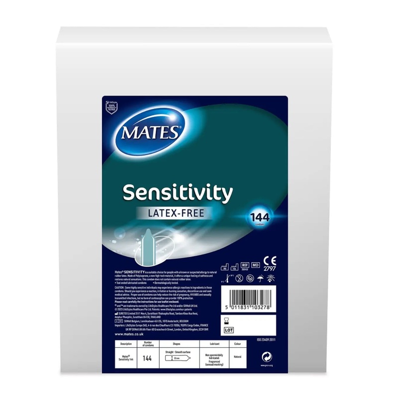 Mates Sensitivity Condom BX144 Clinic Pack (5% VAT)