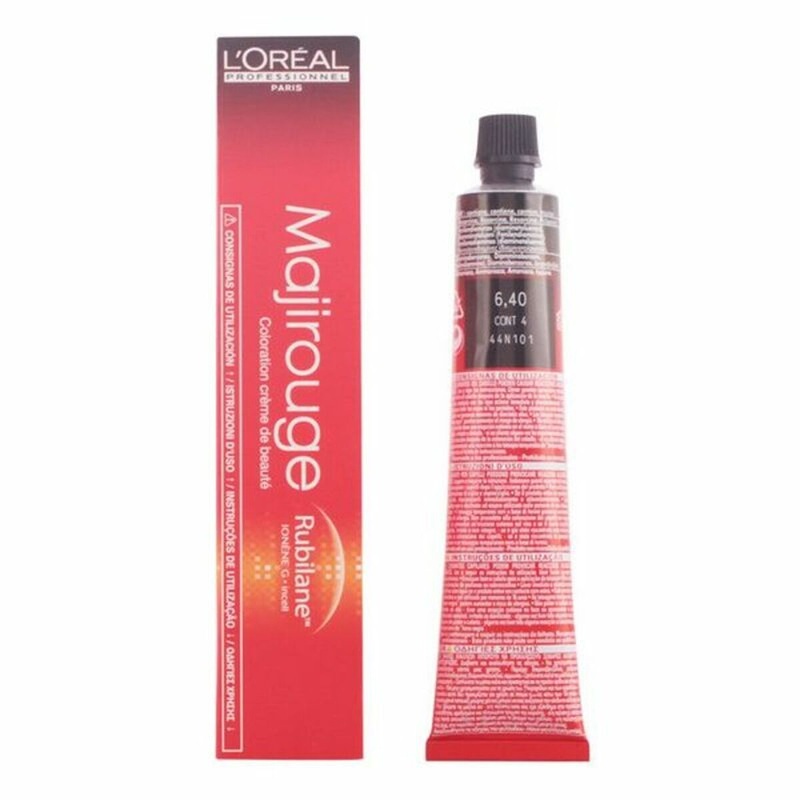 Permanent Colour Creme Majirouge Rubilane N6,40 L’Oreal Professionnel Paris Majirel G (50 ml) N 6,40 50 ml
