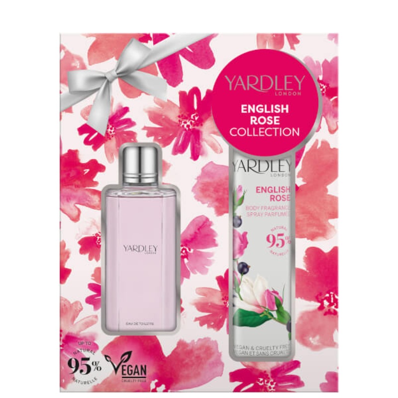 Yardley English Rose Eau de Toilette Spray 50ml Gift Set 50ml