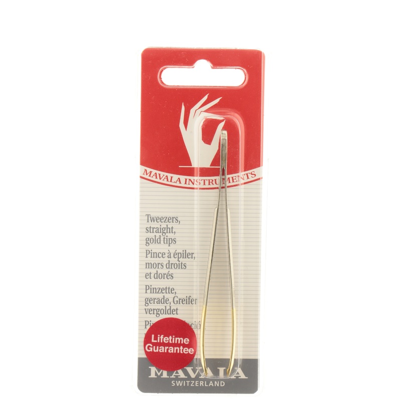 Tweezer Straight Gold Tip